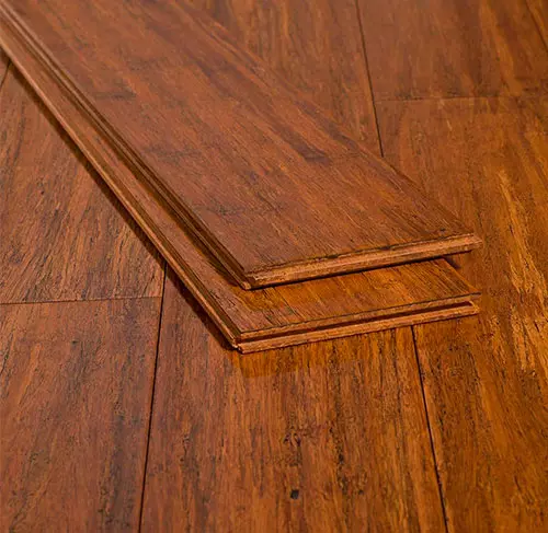 [PBE-Carbonizado-12MM] Piso de Bambu con Manto IXPE 2MM (12MMX127MMX1850MM) - (Color Carbonizado)